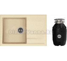 Комплект Мойка Dr. Gans Tekno 760 латте + Измельчитель Bone Crusher BC 810-AS