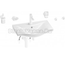 Комплект Wellsee Bisou 201007250 глянцевый белый, матовый белый, 9 в 1