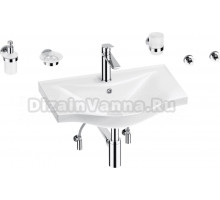 Комплект Wellsee Bisou 201007251 глянцевый белый, хром, 9 в 1