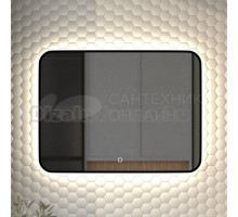 Зеркало Defesto Aura DF 2967SH 60x80, с нейтральной подсветкой, сенсорный выключатель, черное