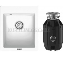 Комплект Мойка Point Динара 42 белая + Измельчитель Bone Crusher BC 910-AS