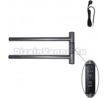 Полотенцесушитель электрический Маргроид Cook 1840-1049-7024R 19х40.5 R, графитовый серый