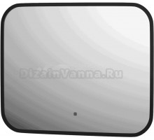Зеркало Defesto Aura DF 2961RH 50x40, с нейтральной подсветкой, инфракрасный выключатель, черное