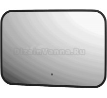 Зеркало Defesto Aura DF 2962RH 60x40, с нейтральной подсветкой, инфракрасный выключатель, черное