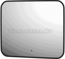Зеркало Defesto Aura DF 2963RH 60x50, с нейтральной подсветкой, инфракрасный выключатель, черное