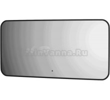 Зеркало Defesto Aura DF 2965RH 100x50, с нейтральной подсветкой, инфракрасный выключатель, черное