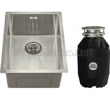 Комплект Мойка Melana D5138H сатин + Измельчитель Bone Crusher BC 810-AS