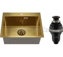Комплект Мойка Melana D5343HG золото + Измельчитель Bone Crusher BC 1000-AS