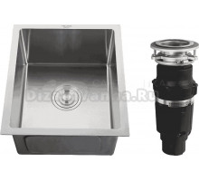 Комплект Мойка Melana H4453 сатин + Измельчитель Bone Crusher BC 610-AS