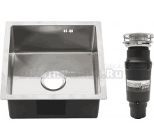 Комплект Мойка Melana ProfLine R4444H сатин + Измельчитель Bone Crusher BC 910-SL-Slim Line