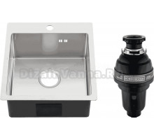 Комплект Мойка Melana ProfLine R44485H сатин + Измельчитель Bone Crusher BC 1000-AS