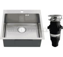 Комплект Мойка Melana R5050H сатин + Измельчитель Bone Crusher BC 810-SL Slim Line