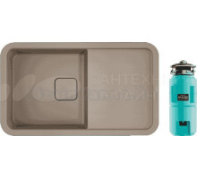 Комплект Мойка Omoikiri Tasogare 86 бежевая + Измельчитель Nagare slim 1250-AZ azur blue