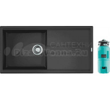 Комплект Мойка Omoikiri Tedori 100-BL чёрная + Измельчитель Nagare slim 1250-AZ azur blue