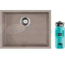 Комплект Мойка Omoikiri Tedori 54-U бежевая + Измельчитель Nagare slim 1250-AZ azur blue