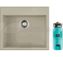 Комплект Мойка Omoikiri Tedori 57 ваниль + Измельчитель Nagare slim 1250-AZ azur blue