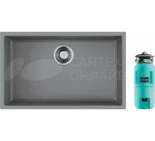 Комплект Мойка Omoikiri Tedori 66-U-GR leningrad grey + Измельчитель Nagare slim 1250-AZ azur blue