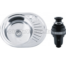 Комплект Мойка РМС MD6 MG6-5745OVL L + Измельчитель Bone Crusher BC 1000-AS