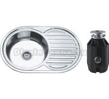 Комплект Мойка РМС MD6 MG6-7750OVL L + Измельчитель Bone Crusher BC 910-AS