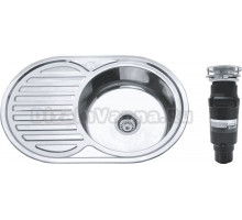 Комплект Мойка РМС MD6 MG6-7750OVR R + Измельчитель Bone Crusher BC 910-SL-Slim Line