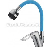 Смеситель для кухни D-lin D150422-6T с гибким изливом, синий