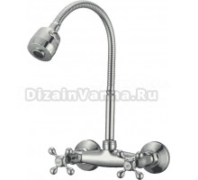 Смеситель для кухни D-lin D142810-T с гибким изливом, хром