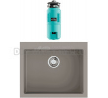 Комплект Мойка Omoikiri Bosen 61A-GR leningrad grey + Измельчитель Nagare slim 1250-AZ azur blue