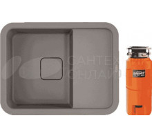 Комплект Мойка Omoikiri Tasogare 65 leningrad grey + Измельчитель Nagare slim 500