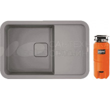 Комплект Мойка Omoikiri Tasogare 78 leningrad grey + Измельчитель Nagare slim 500