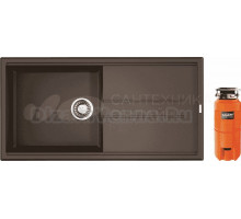 Комплект Мойка Omoikiri Tedori 100-DC тёмный шоколад + Измельчитель Nagare slim 500