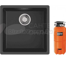 Комплект Мойка Omoikiri Yamakawa 45T-Integra-BL черная + Измельчитель Nagare slim 500