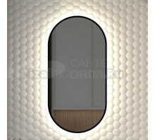 Зеркало Defesto Aura DF 2922 40x80, с нейтральной подсветкой, без выключателя, черное