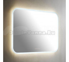 Зеркало Silver Mirrors Стив 100x80 с подсветкой, с подогревом, с часами