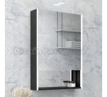 Зеркало-шкаф Reflection Box RF2419BL 50, черный, с подсветкой, правый