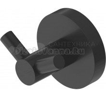 Крючок Cezares Relax HKD-NOP двойной, черный матовый