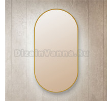Зеркало Silver Mirrors Viva 55x105 с подсветкой, gold