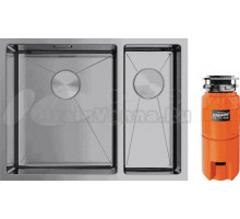 Комплект Мойка Omoikiri Taki 58-2-U/IF L + Измельчитель Nagare slim 900