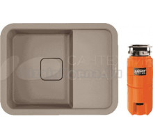 Комплект Мойка Omoikiri Tasogare 65 бежевая + Измельчитель Nagare slim 900