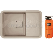 Комплект Мойка Omoikiri Tasogare 78 бежевая + Измельчитель Nagare slim 900