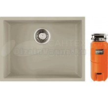 Комплект Мойка Omoikiri Tedori 54-U ваниль + Измельчитель Nagare slim 900