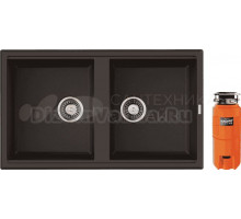 Комплект Мойка Omoikiri Tedori 86-2-DC тёмный шоколад + Измельчитель Nagare slim 900