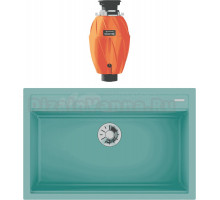 Комплект Мойка Omoikiri Kitagawa 79-LB-AZ azur blue + Измельчитель Nagare 750