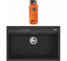 Комплект Мойка Omoikiri Kitagawa 79-LB-GB графит + Измельчитель Nagare slim 1250