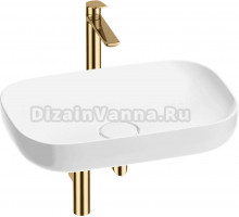 Комплект Wellsee Croquis 201001958 глянцевый белый, золото, 4 в 1