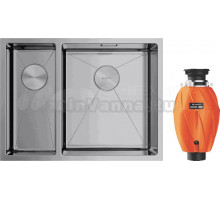 Комплект Мойка Omoikiri Taki 58-2-U/IF R + Измельчитель Nagare 1000