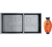 Комплект Мойка Omoikiri Taki 85-2-LB-U/IF-IN нержавеющая сталь + Измельчитель Nagare 1000