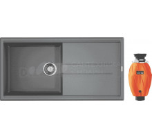 Комплект Мойка Omoikiri Tedori 100-FR leningrad grey + Измельчитель Nagare 1000