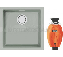 Комплект Мойка Omoikiri Yamakawa 45-U/I-WG wind green + Измельчитель Nagare 1000