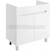 Тумба под раковину без столешницы DIWO Коломна 80 напольная, глянцевая белая