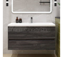 Тумба под раковину без столешницы Art&Max Family-M 100 подвесная, iron stone